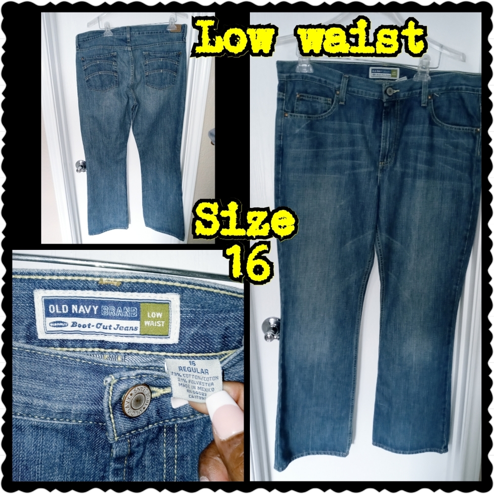 Ladies low waist jeans